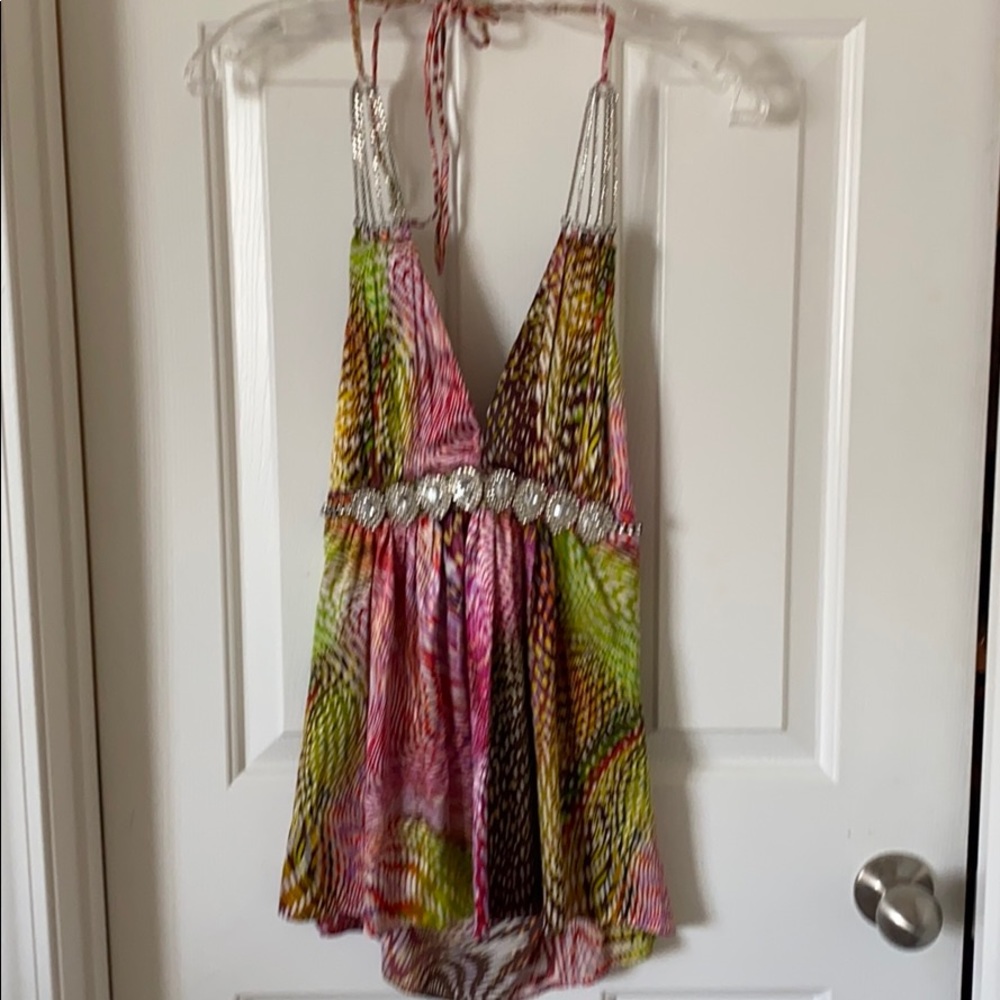 Satin halter top
